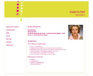 Webseite Stefanie Pfeil